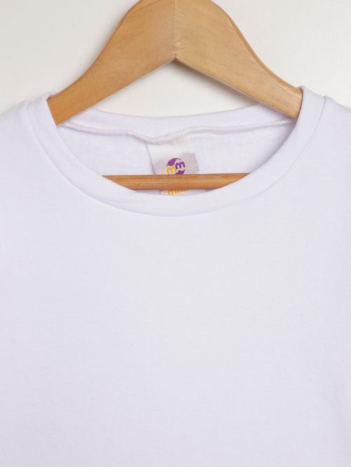 Blusa Manga Longa Infantil Para Menina - BRANCO