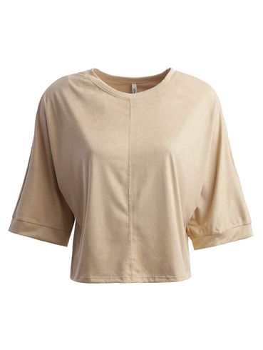 Blusa Manga 3/4 Feminina BEGE