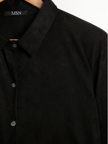 Camisa Alongada Plus Size Feminina PRETO