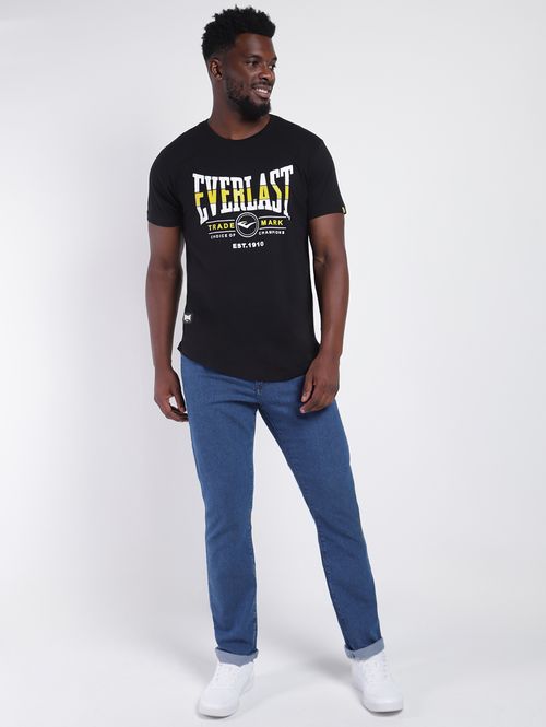 Camiseta Manga Curta Masculina Preto