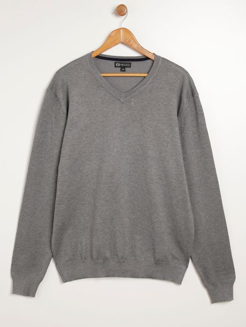 Suéter de Tricot Plus Size Masculino MESCLA