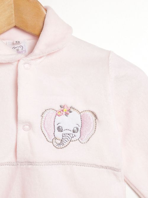 Conjunto Plush Infantil Para Bebê- ROSA CLARO/MESCLA