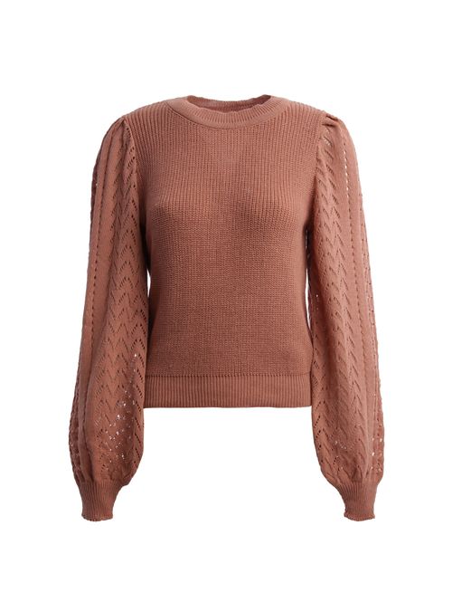 Blusa Tricot Feminina MARROM