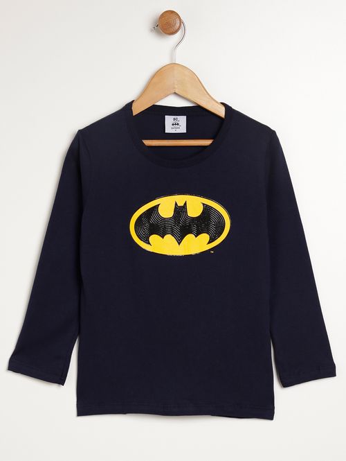 Camiseta Manga Longa Infantil Para Menino - MARINHO