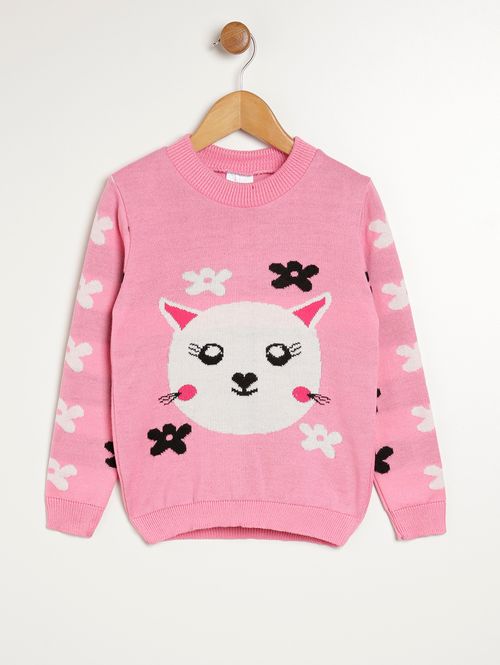 Blusa Manga Longa Infantil Para Menina ROSA