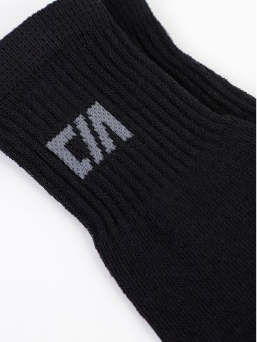 Meia Cano Longo Masculina PRETO