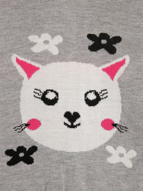 Blusa Manga Longa Infantil Para Menina CINZA