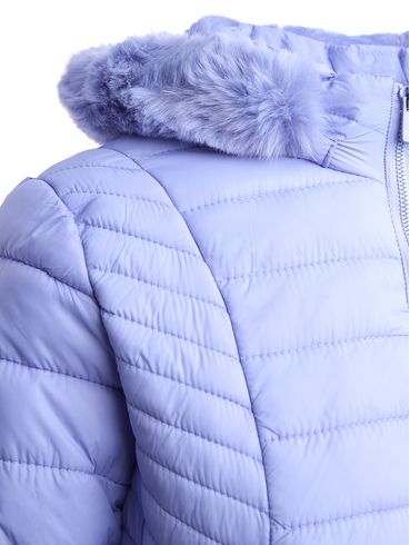 Jaqueta Parka com Capuz Feminina AZUL