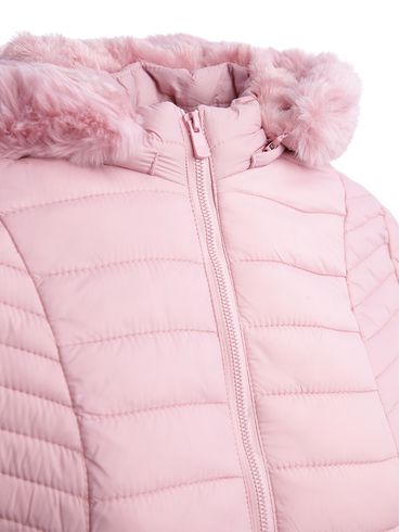 Jaqueta Parka com Capuz Feminina ROSA