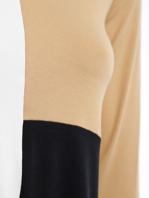 Blusa Color Block Feminina OFF WHITE