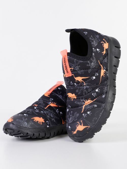 Tênis Dinossauro Infantil Para Menino - PRETO/LARANJA