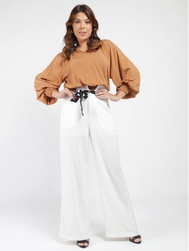 Blusa Manga Longa Autentique Feminina MARROM