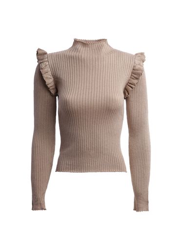 Blusa de Tricot Eagle Rock Feminina BEGE