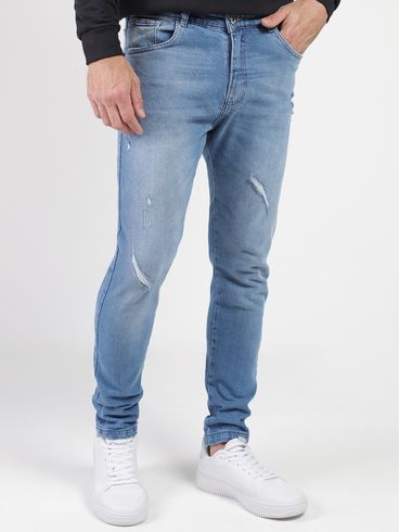 Calça Jeans Skinny Masculina AZUL