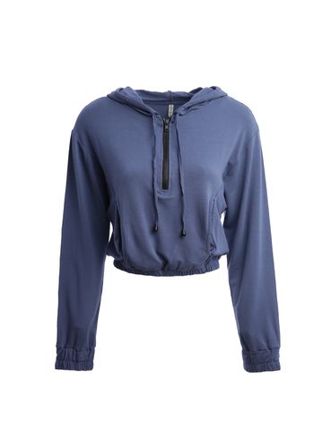 Blusa Moletinho com Capuz Feminina AZUL