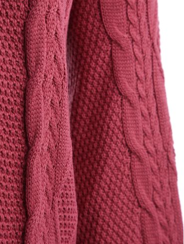 Cardigan Tricot Alongado Feminino ROSA
