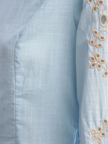 Blusa Manga Longa Feminina AZUL CLARO