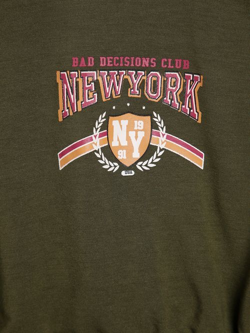 Blusa Manga Longa Juvenil Para Menina - VERDE