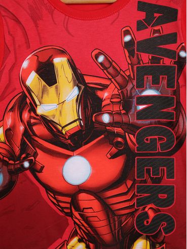 Camiseta Manga Longa Infantil Para Menino - VERMELHO
