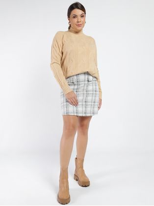 Blusa de Tricot Autentique Feminina BEGE