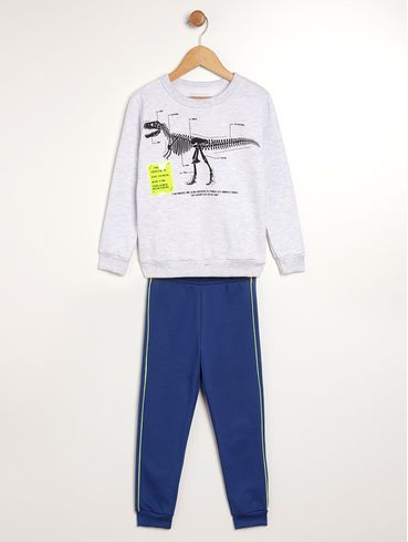 Conjunto Moletom Kid + Infantil Para Menino - MESCLA