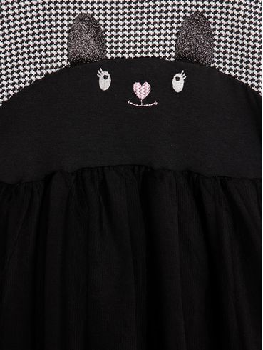 Vestido Infantil Para Menina - PRETO