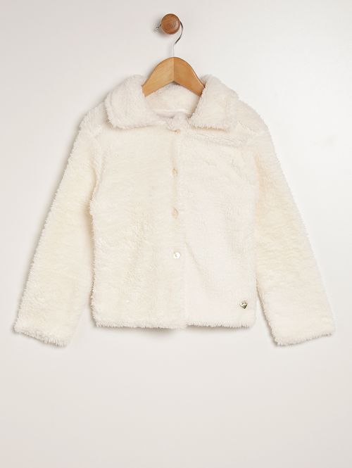 Casaco Infantil Para Menina - OFF WHITE
