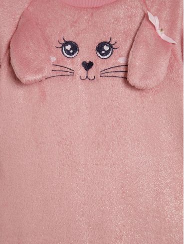 Macacão Longo Infantil Para Bebê- ROSA