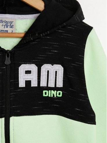 Conjunto Longo Infantil Para Menino - PRETO/VERDE