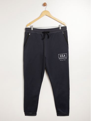 Calça Moletom Jogger Plus Size Masculina CHUMBO