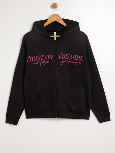 Moletom Plus Size Feminino PRETO