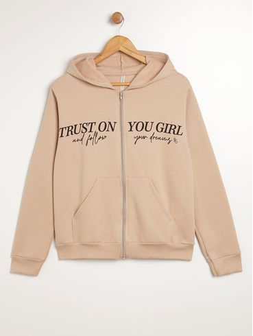 Moletom Plus Size Feminino BEGE