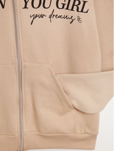 Moletom Plus Size Feminino BEGE