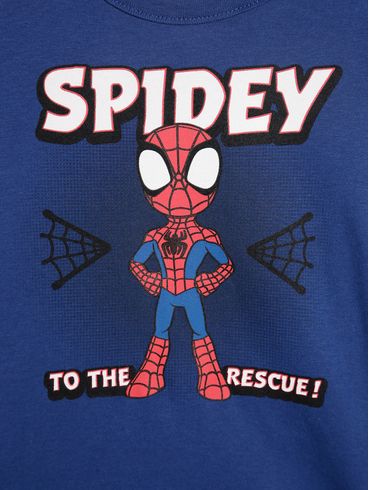Camiseta Manga Longa Marvel Infantil Para Menino - MARINHO
