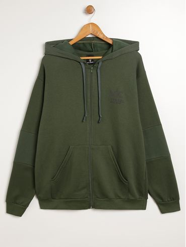 Jaqueta Moletom Plus Size Masculina VERDE