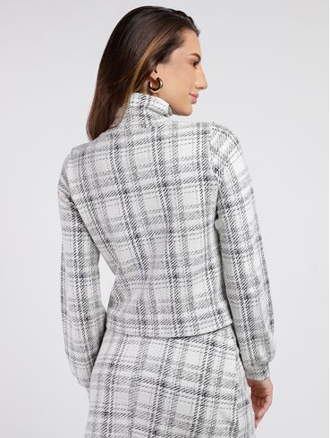 Blusão Xadrez Autentique Feminino BRANCO