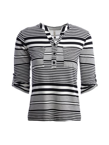 Blusa Manga 3/4 Feminina PRETO