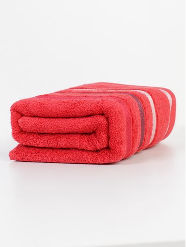 Toalha de Banho Fio Penteado Lumière Teka VERMELHO