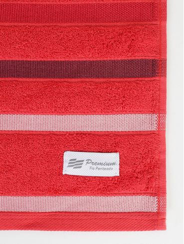 Toalha de Banho Fio Penteado Lumière Teka VERMELHO