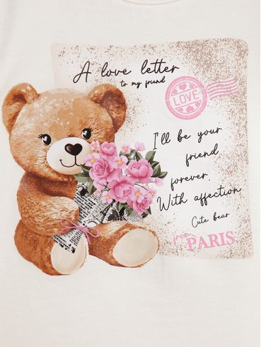 Conjunto Infantil Para Menina - OFF WHITE