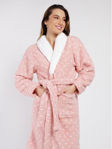 Roupão Sherpa Atlântica ROSA