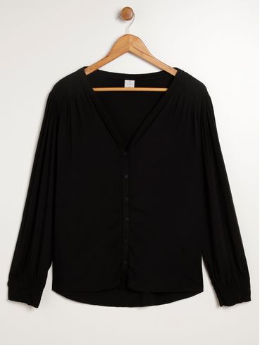 Camisa Plus Size Feminina PRETO