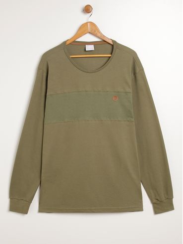 Camiseta Manga Longa Plus Size Masculina VERDE