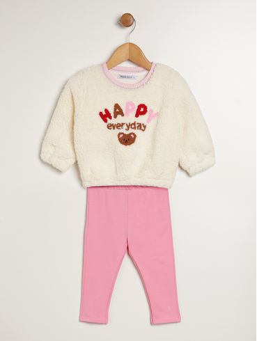 Conjunto Infantil Para Bebê- ROSA