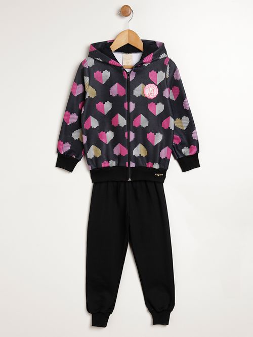 Conjunto Infantil Para Menina - PRETO