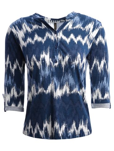 Blusa Manga 3/4 Feminina AZUL