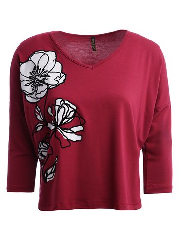 Blusa Manga 3/4 Feminina VERMELHO