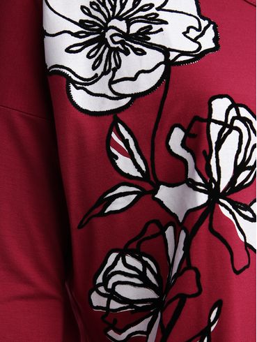 Blusa Manga 3/4 Feminina VERMELHO