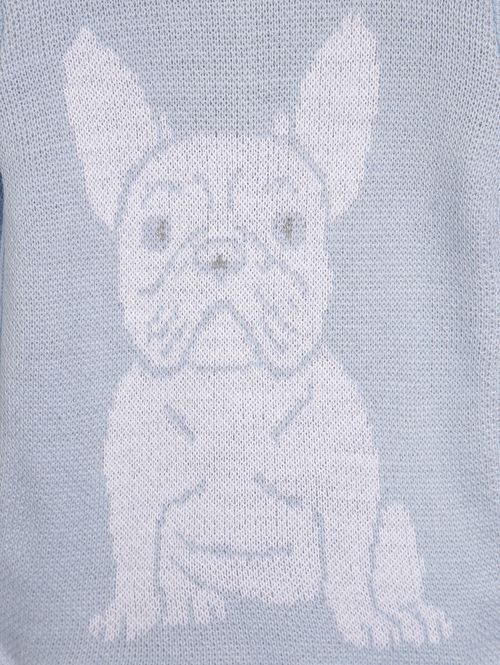 Blusão de Tricot Infantil Para Menino - AZUL CLARO