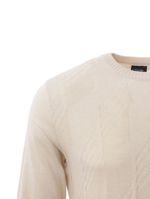 Blusão de Tricot Masculino OFF WHITE